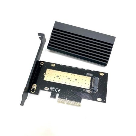 MICRO CONNECTORS Micro Connectors PCIE-M20803HS M.2 NVMe 80mm SSD PCIe x 4 Adapter with Covered Heat Sink PCIE-M20803HS